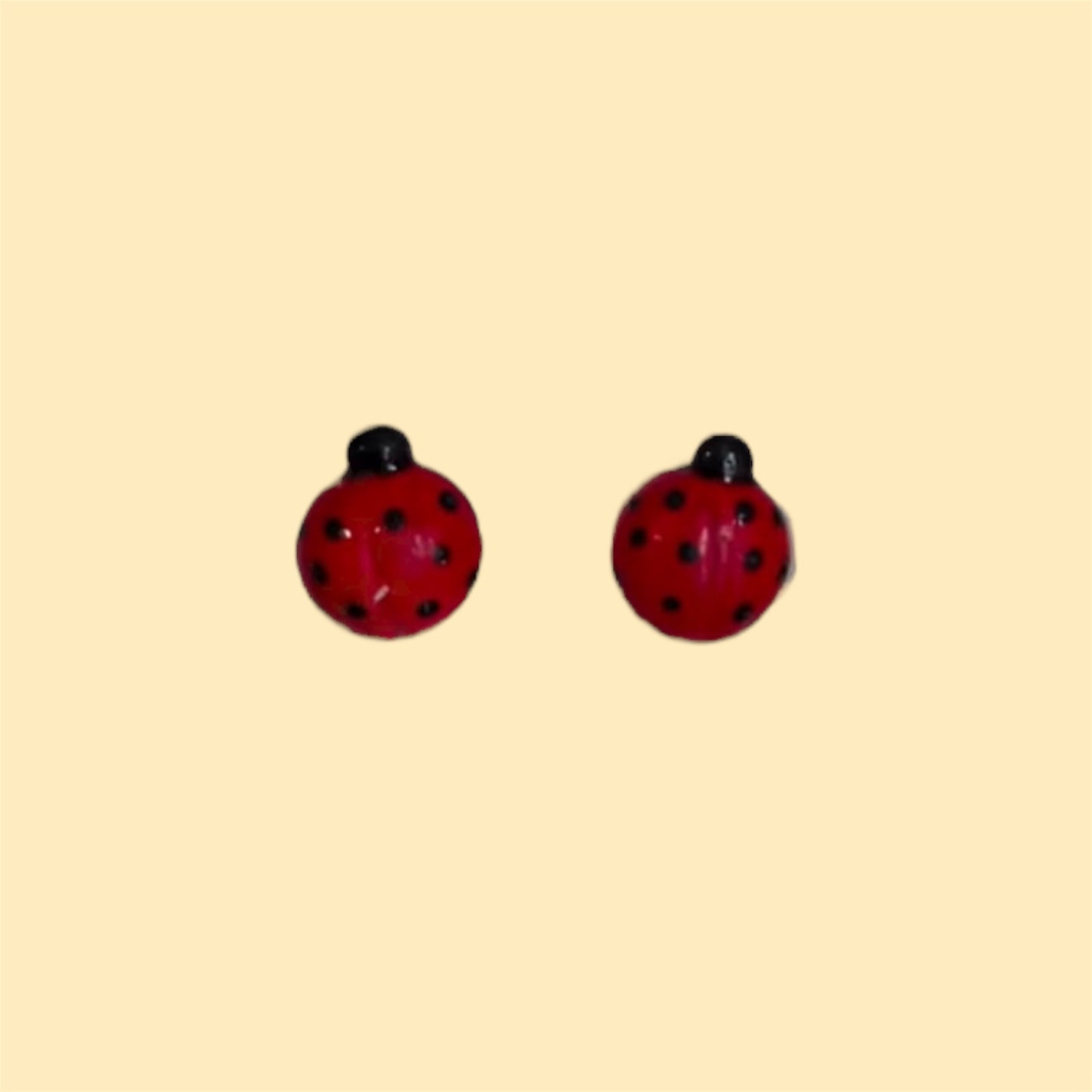Ladybug stud earrings/pins