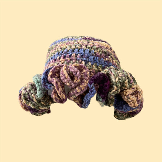Songbird Stripe Ruffle Hat
